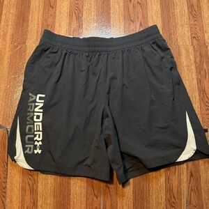 Under Armour Black Retro Tech Sportswear Running Train Shorts XL